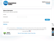 Tablet Screenshot of customer.titaninsurancesales.com